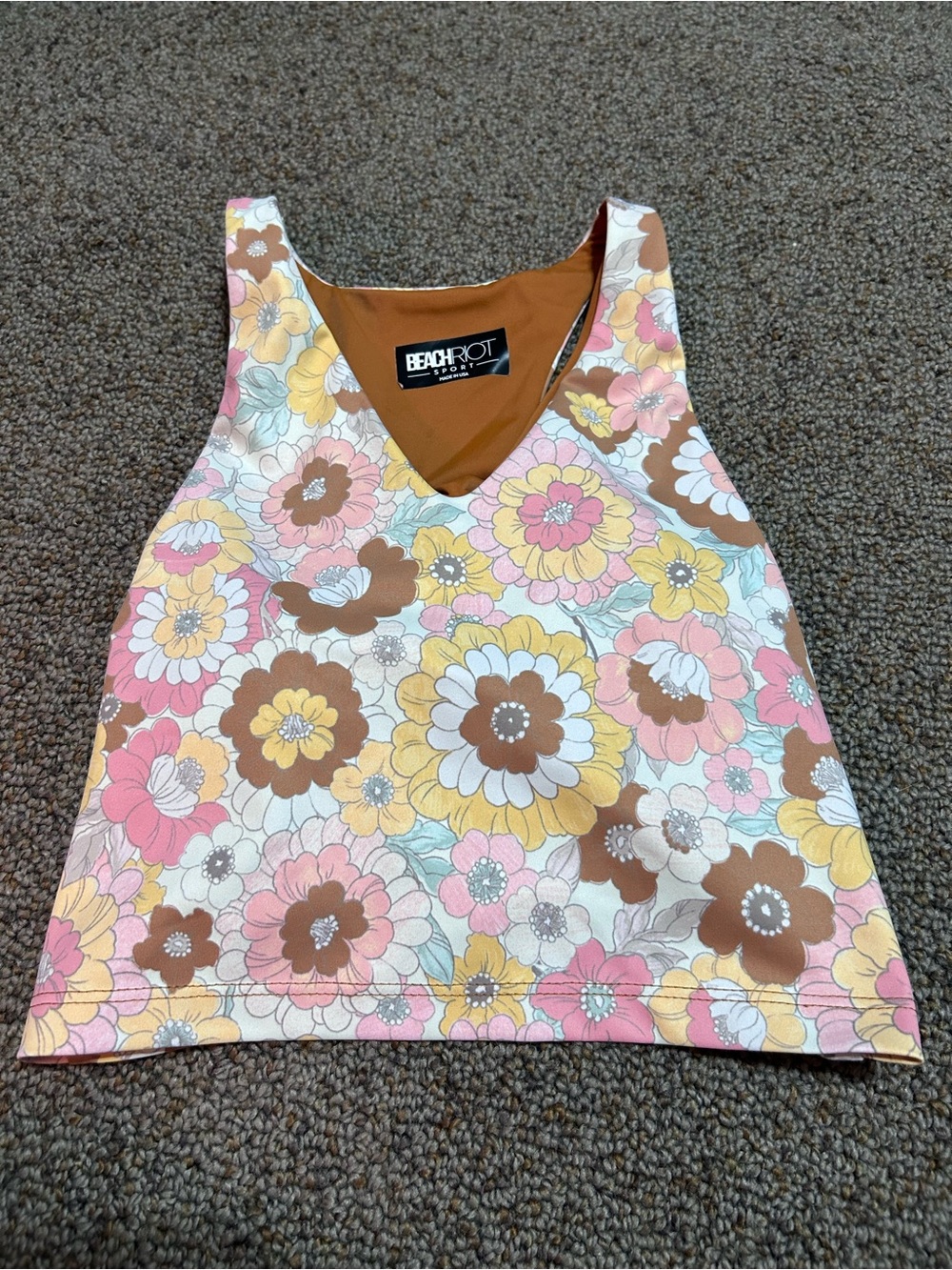 Beach Riot Autumn Floral Set Top-Small Bottoms-XS